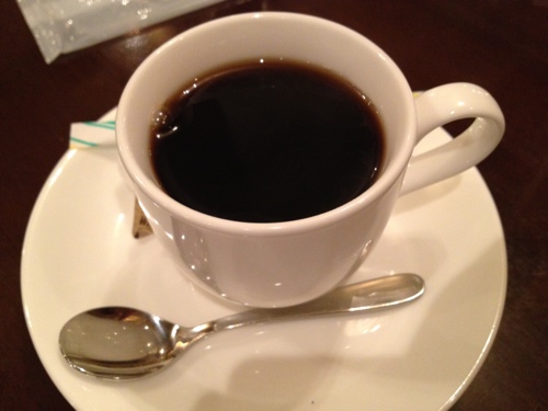 beer hall CAVERNの食後のコーヒー